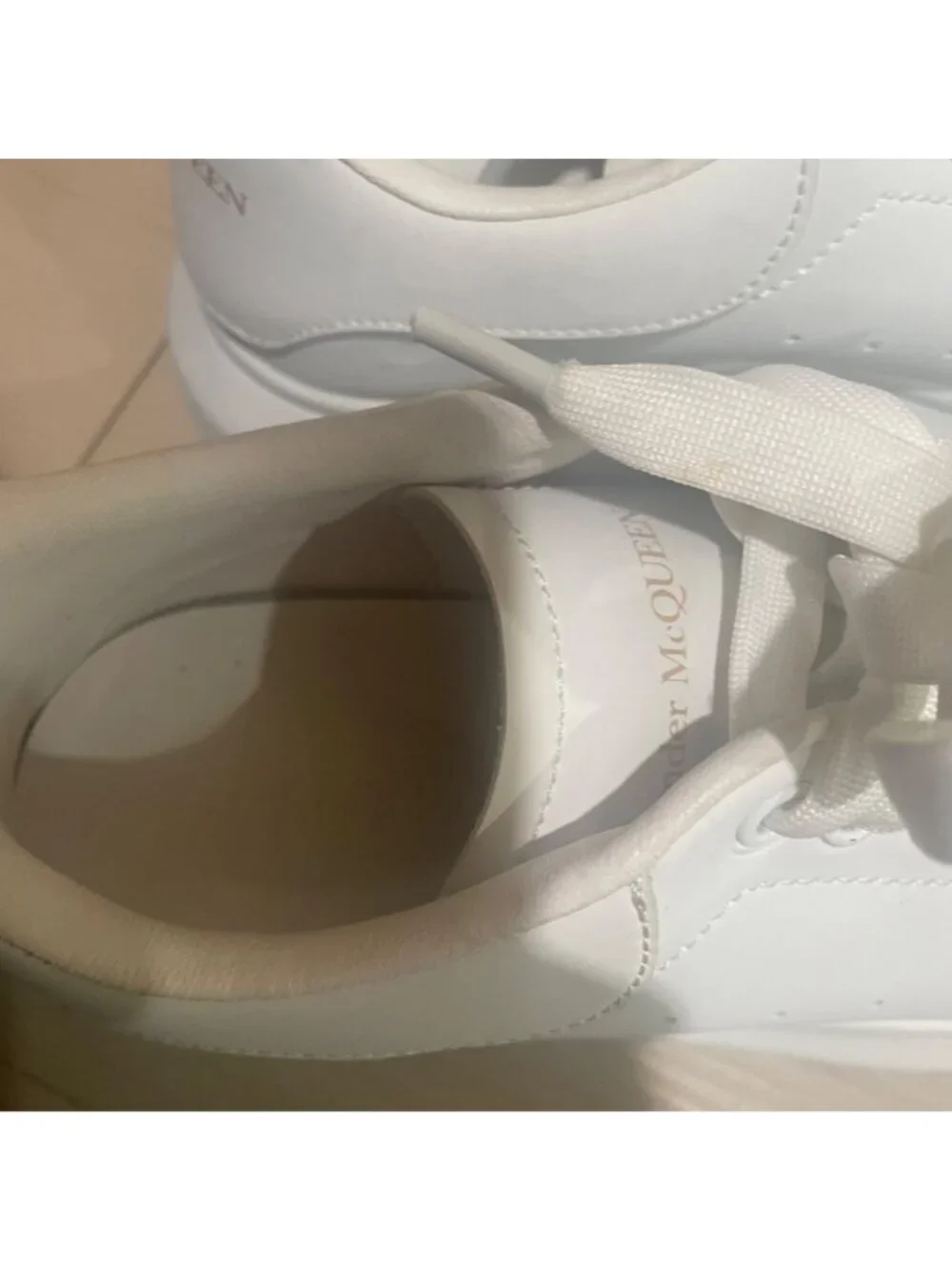 Alexander Mcqueen oversized sneakers in white